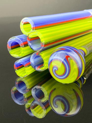Creepy Crawlers 50/50 - Vac Stack - Colored Borosilicate Glass Tubing