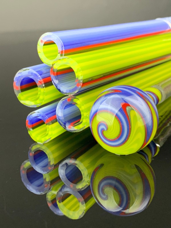 Creepy Crawlers 50/50 - Vac Stack - Colored Borosilicate Glass Tubing