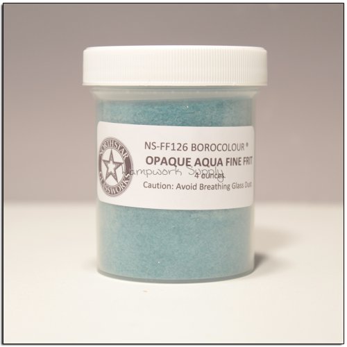 Northstar Opaque Aqua (126) - Fine Frit 4 oz. (70 grade) 4 oz jar