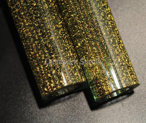 Dream Tubing Gold Dichroic - Glass Alchemy Persian Green Tube Glass Alchemy Persian Green
