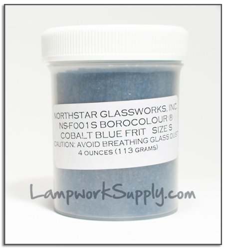 Northstar Cobalt Blue (1) - Small Frit 4 oz. (38 grade) 4 oz jar