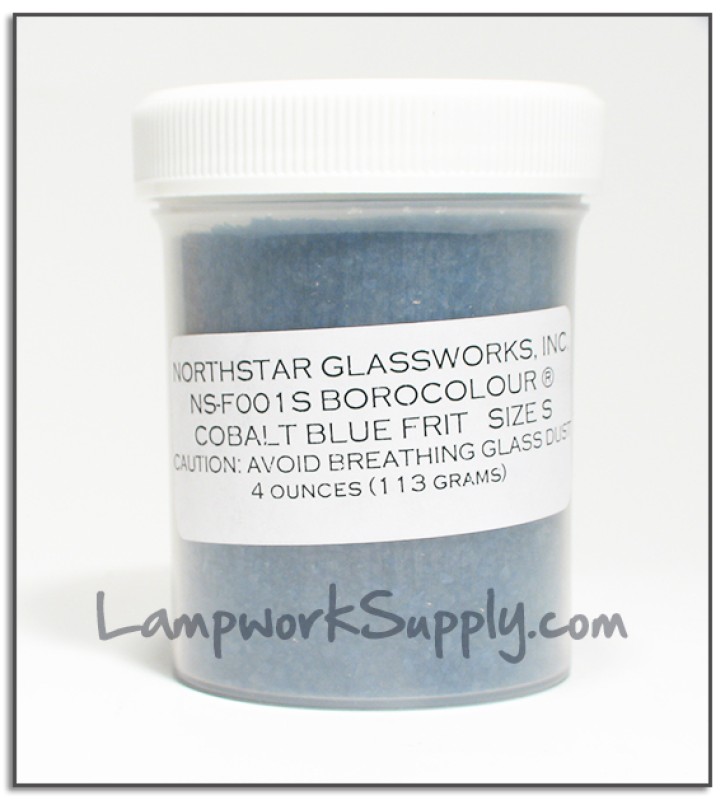Cobalt Blue Small Frit  4 oz. (38 grade)