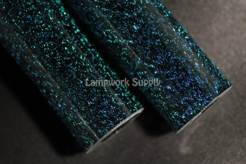 Dream Tubing Teal Dichroic - Glass Alchemy Sapphire Tube Glass Alchemy Sapphire