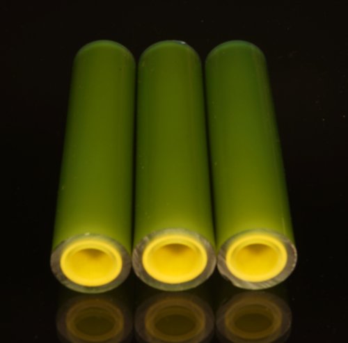 BoroGlow Guacamole Glow In The Dark Glass Tube - UV Reactive Green Glow