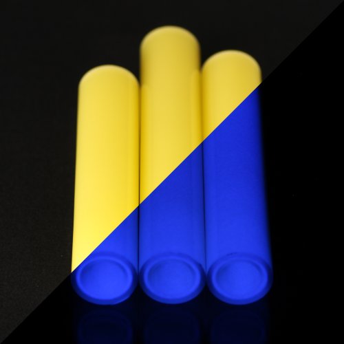 BoroGlow Luminous Lemon Glow In The Dark Glass Tube - UV Reactive Purple Glow