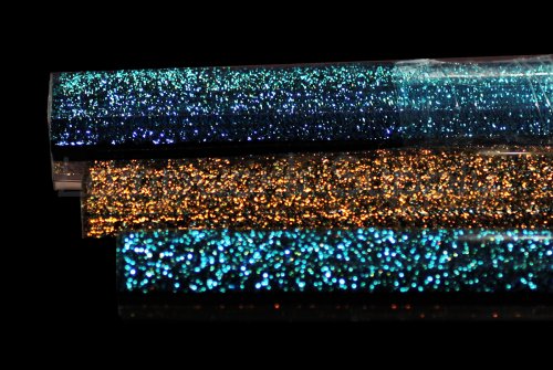 Gold / Silver Dichroic Latticino Cane