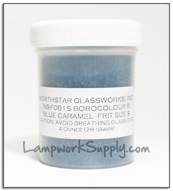 Blue Caramel Small Frit 4 oz. (38 grade)