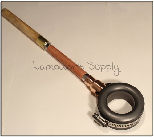 Large Doughnut Marble Mold on Wood Handle