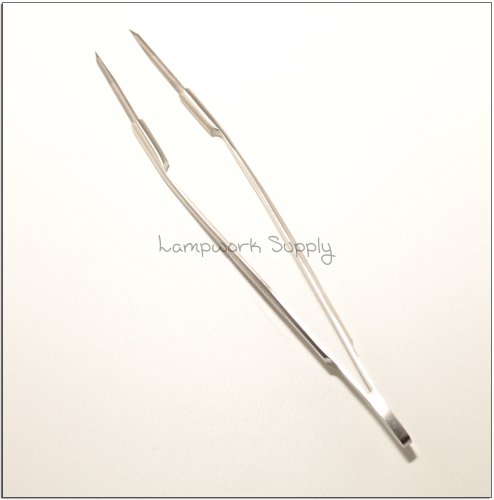 Tungsten Tip Tweezers - Thick Handle - 8 Inch