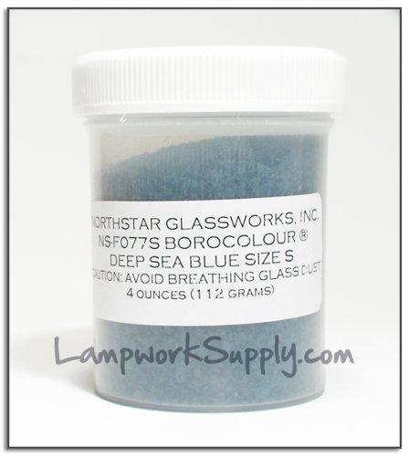 Northstar Deep Sea Blue (77) - Small Frit 4 oz. (38 grade) 4 oz jar