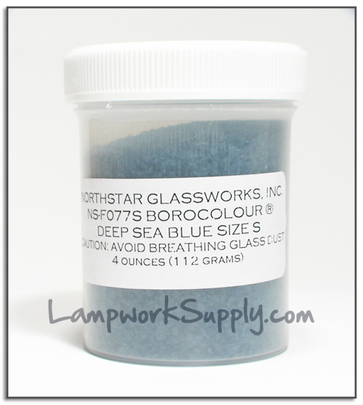 Deep Sea Blue Small Frit 4 oz. (38 grade)