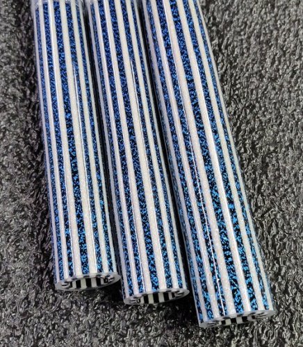 Silver Over Jailhouse Lined Dichroic Tubing