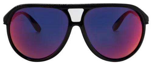 Heady Didy Safety Glasses - Didy Fly Black Crushed Opal Tech - Shade 3 Red Mirror