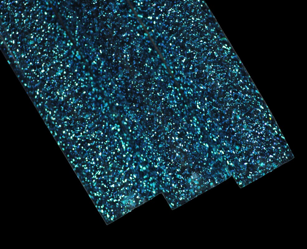 Silver Dichroic over Trautman Atomic Stardust Tubing