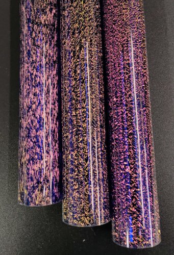 Dream Tubing Rose Gold Dichroic - Brilliant Blue Tube Rose Gold Brilliant Blue