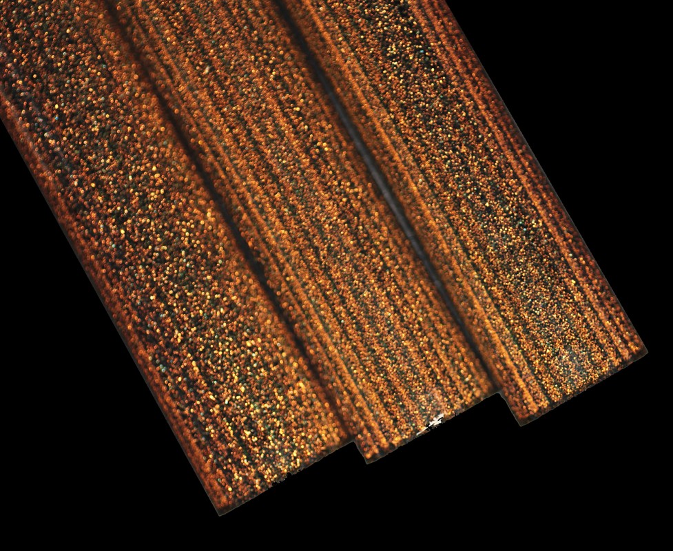 Orange Sunshine Dichroic over Trautman Atomic Stardust Tubing