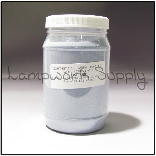 Northstar Periwinkle (55) - Fine Frit 1 lb. (70 grade) 16 oz jar