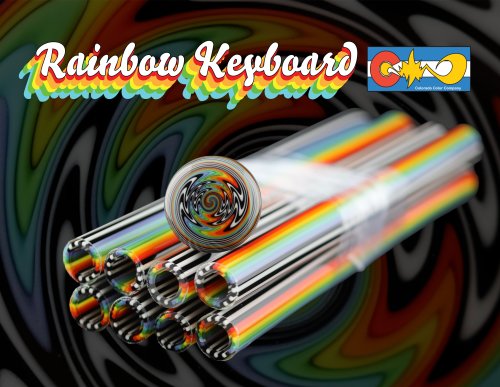 Rainbow Keyboard Vac Stack Lined Tubing - Colorado Color Co.