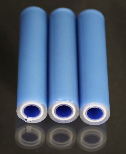 BoroGlow Glowing Sky Glow In The Dark Glass Tube - UV Reactive Aqua Glow