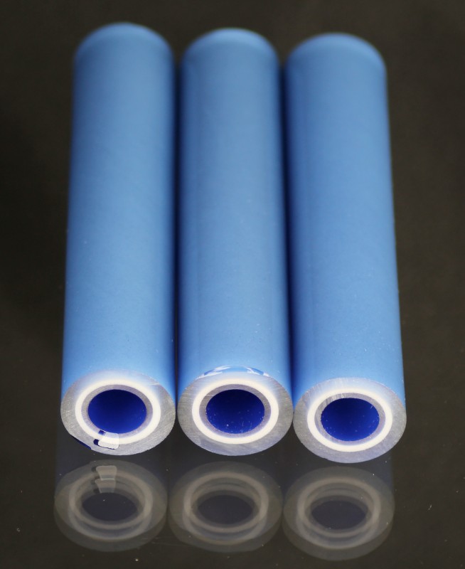 BoroGlow Glowing Sky Glow In The Dark Glass Tube - UV Reactive Aqua Glow