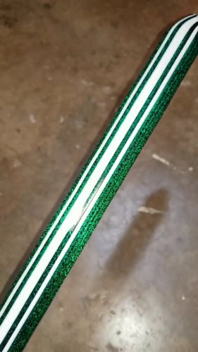 Emerald Over Tuxedo Lined Dichroic Tubing