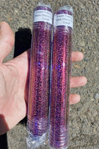 Dream Tubing Black Cherry Dichroic - Cobalt Blue Tube Cobalt Blue Black Cherry
