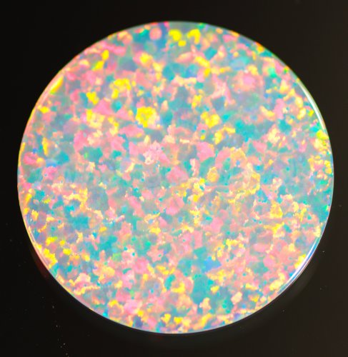 Kyocera 20mm Coin Opal - Pink Red Fire